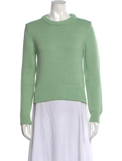 Pre-owned Tibi Crew Neck Sweater W/ Tags In Green