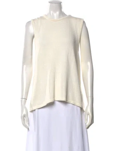 Pre-owned Tibi Crew Neck Sweater W/ Tags In White