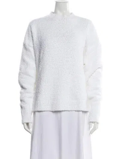 Pre-owned Tibi Crew Neck Sweater In White