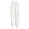 Tibi Crispy Nylon Paper Bag Jogger Gia Pants In White