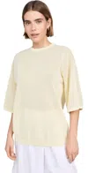 TIBI CRISPY OVERSIZED EASY TEE BUTTER