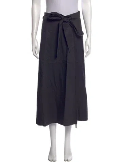 Pre-owned Tibi Cutout Accent Midi Length Skirt In Blue