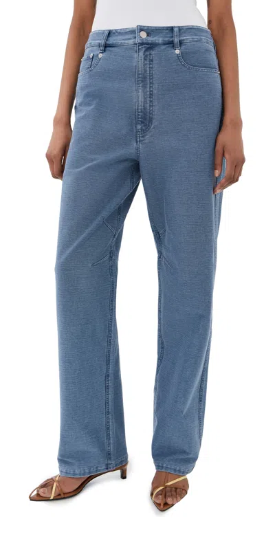 Tibi Denim Interlock Mica Jeans Classic Blue