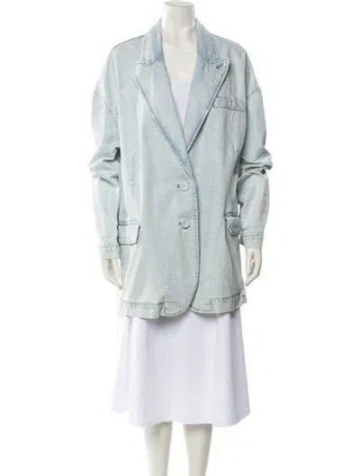 Pre-owned Tibi Denim Jacket In Blue