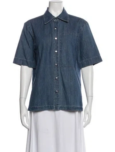 Pre-owned Tibi Denim Jacket In Blue