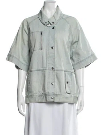 Pre-owned Tibi Denim Jacket In Blue