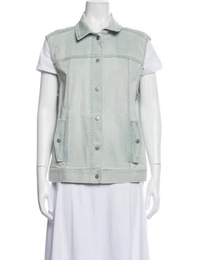 Pre-owned Tibi Denim Jacket In Blue