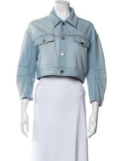 Pre-owned Tibi Denim Jacket In Blue