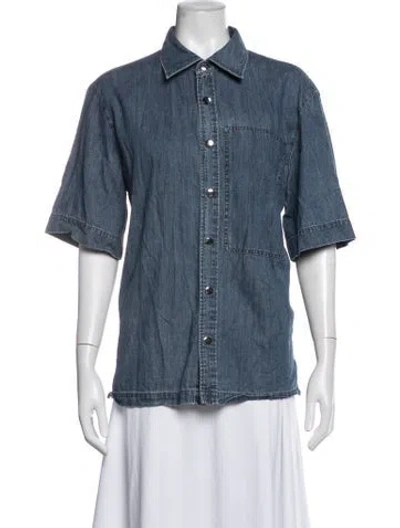 Pre-owned Tibi Denim Jacket In Blue