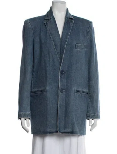 Pre-owned Tibi Denim Jacket In Blue