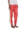 Tibi Drapey Tech Jogger Pants In Red With Cream In Multi