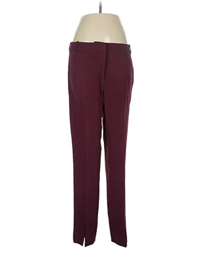 Pre-owned Tibi Dress Pants In Burgundy