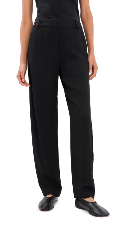 Tibi Eco Acetate Viscose Grace Trousers Black