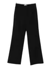 Tibi Elastic-waist Trousers In Black