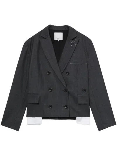 Tibi Ellis Blazer In Grey