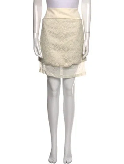 Pre-owned Tibi Embroidered Accent Knee-length Skirt