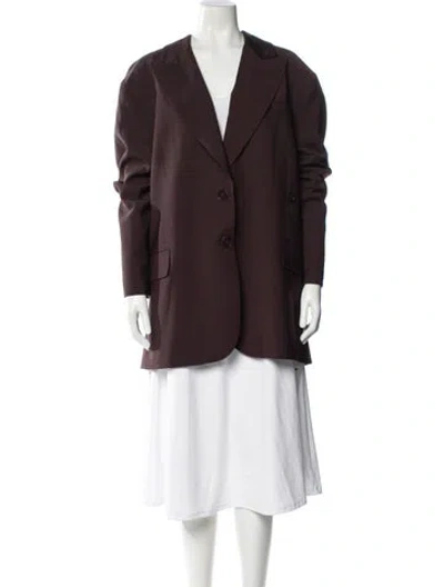 Pre-owned Tibi Evening Jacket In Brown