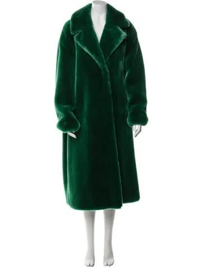 Pre-owned Tibi Faux Fur Coat W/ Tags In Green