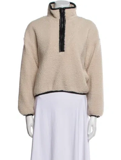 Pre-owned Tibi Faux Fur Jacket In Neutral