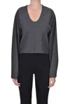 Tibi Flared Cloth Top