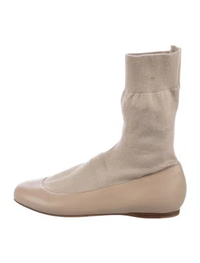 Pre-owned Tibi Flats In Neutral