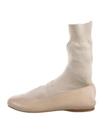 Pre-owned Tibi Flats In Neutral