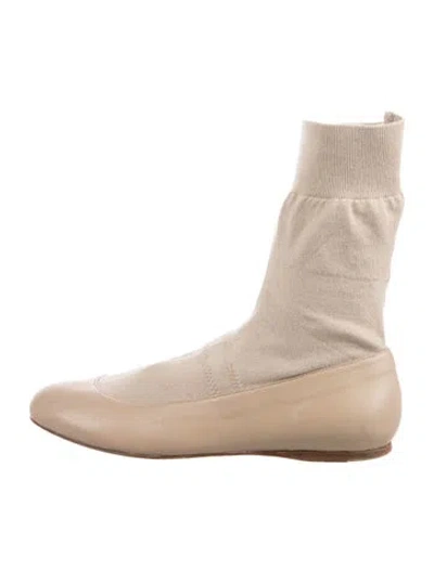 Pre-owned Tibi Flats In Neutral