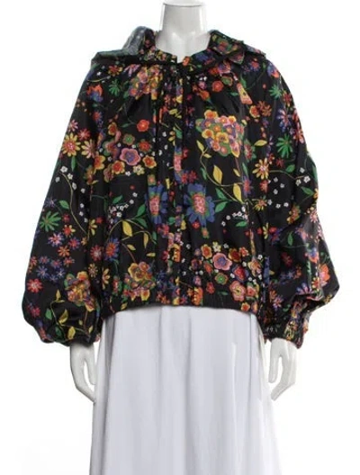 Pre-owned Tibi Floral Print Jacket In Multicolor