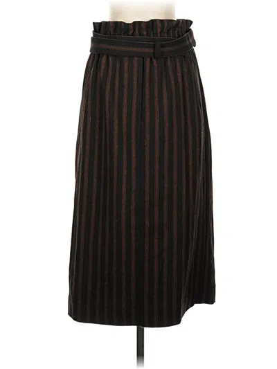 Pre-owned Tibi Formal Skirt In Brown