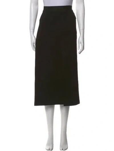 Pre-owned Tibi Fringe Trim Accent Midi Length Skirt In Multi