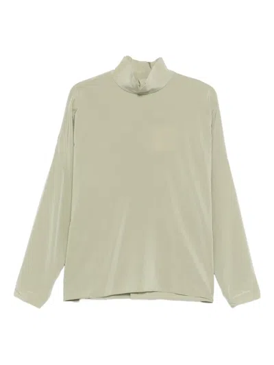Tibi Funnel-neck Dolman-sleeve Top In White