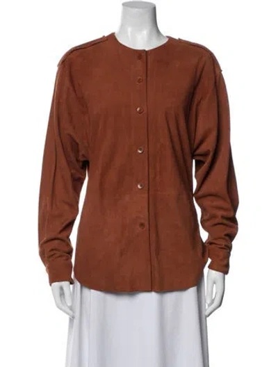 Pre-owned Tibi Goat Leather Jacket In Multi