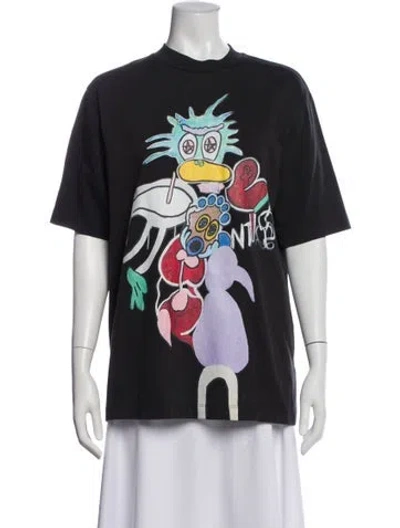 Pre-owned Tibi Graphic Print Crew Neck T-shirt In Multi