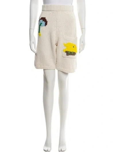 Pre-owned Tibi Graphic Print Knee-length Shorts In Neutral