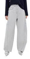Tibi Grey Denim Sid Jeans Grey In Grey