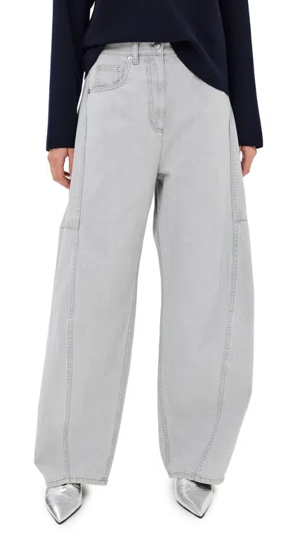 Tibi Grey Denim Sid Jeans Grey