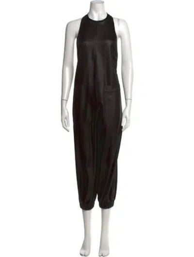 Pre-owned Tibi Halterneck Jumpsuit In Black