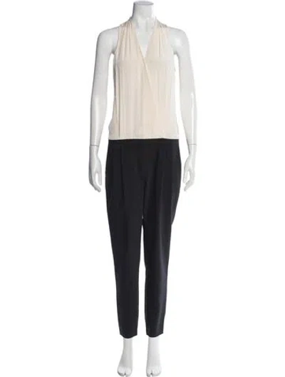 Pre-owned Tibi Halterneck Jumpsuit In Blue