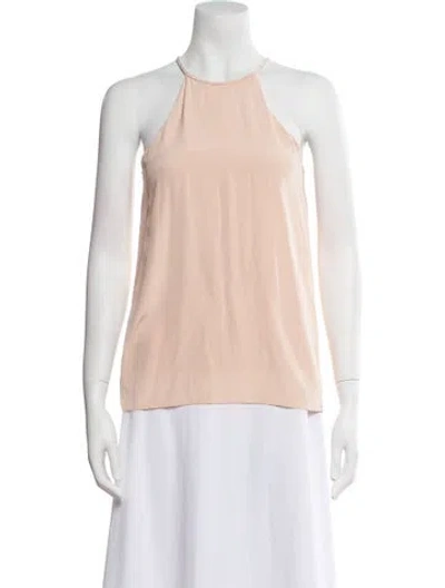 Pre-owned Tibi Halterneck Sleeveless Blouse In Pink