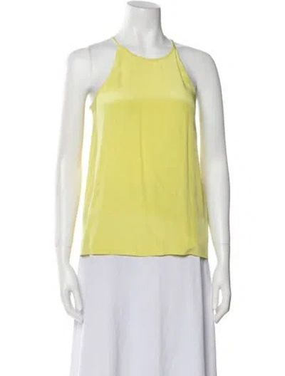 Pre-owned Tibi Halterneck Sleeveless Top In Blue