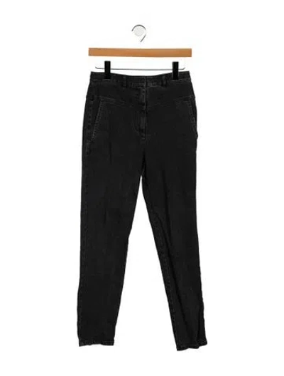 Pre-owned Tibi High-rise Skinny Leg Jeans In Black