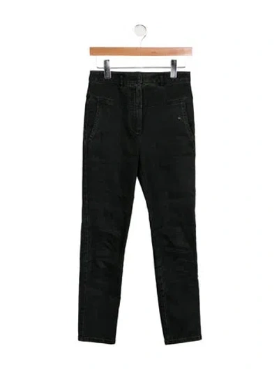 Pre-owned Tibi High-rise Skinny Leg Jeans In Black