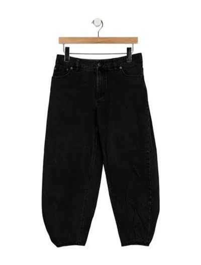Pre-owned Tibi High-rise Skinny Leg Jeans In Black