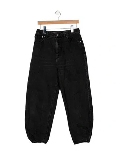 Pre-owned Tibi High-rise Skinny Leg Jeans In Black