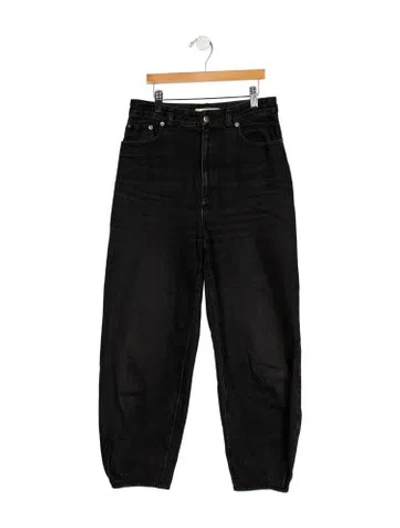 Pre-owned Tibi High-rise Skinny Leg Jeans In Black
