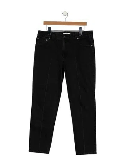 Pre-owned Tibi High-rise Straight Leg Jeans In Black