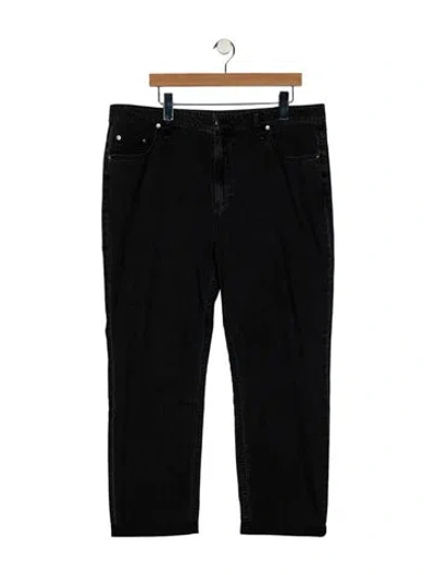 Pre-owned Tibi High-rise Straight Leg Jeans In Black