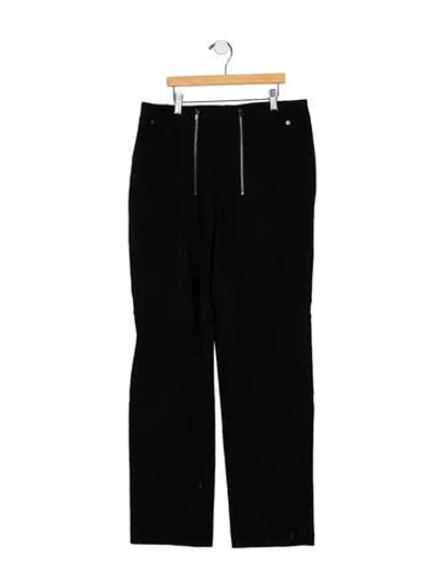 Pre-owned Tibi High-rise Straight Leg Jeans In Black