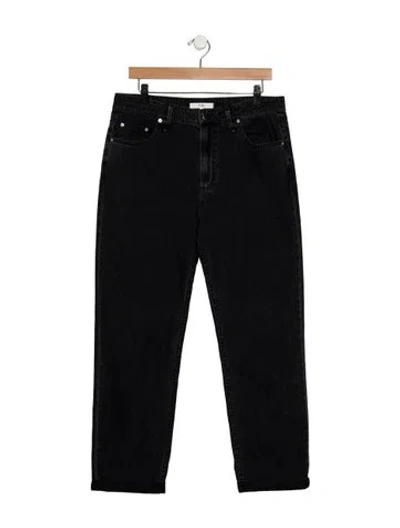 Pre-owned Tibi High-rise Straight Leg Jeans In Black