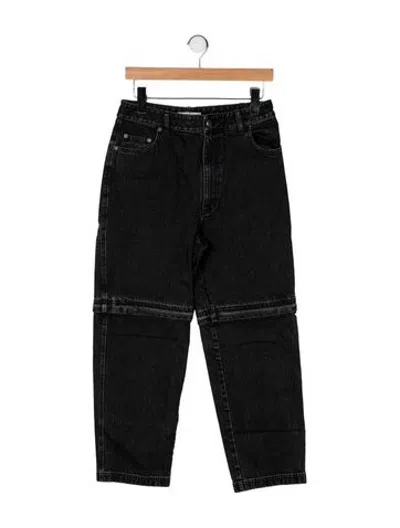 Pre-owned Tibi High-rise Straight Leg Jeans In Black